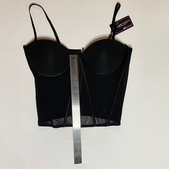 RainbowShops 1XL Black Convertible Mesh corset - Picture 4 of 7